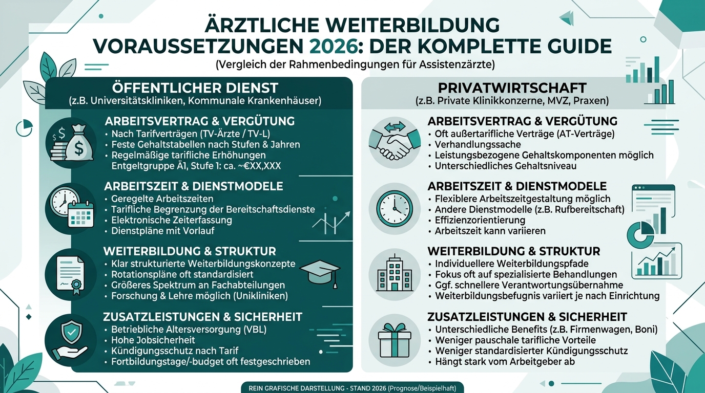Infografik: ärztliche weiterbildung voraussetzungen
