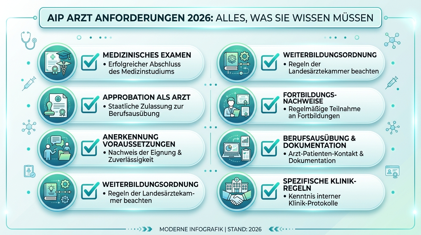 Infografik: aip arzt anforderungen