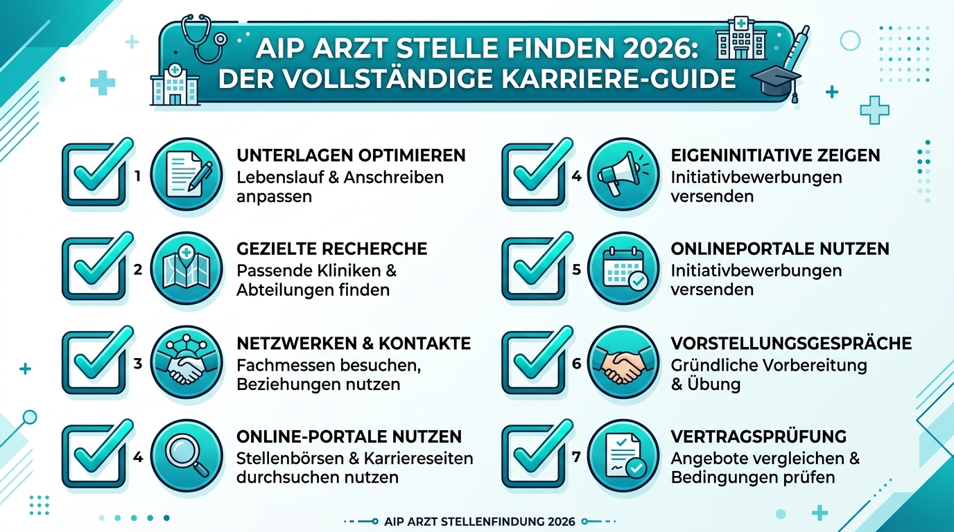 Infografik: aip arzt stelle finden