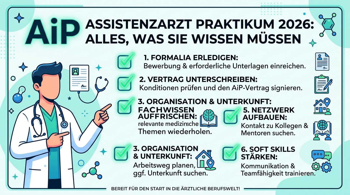 Infografik: aip assistenzarzt praktikum