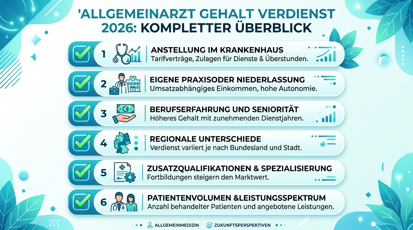 Infografik: allgemeinarzt gehalt verdienst
