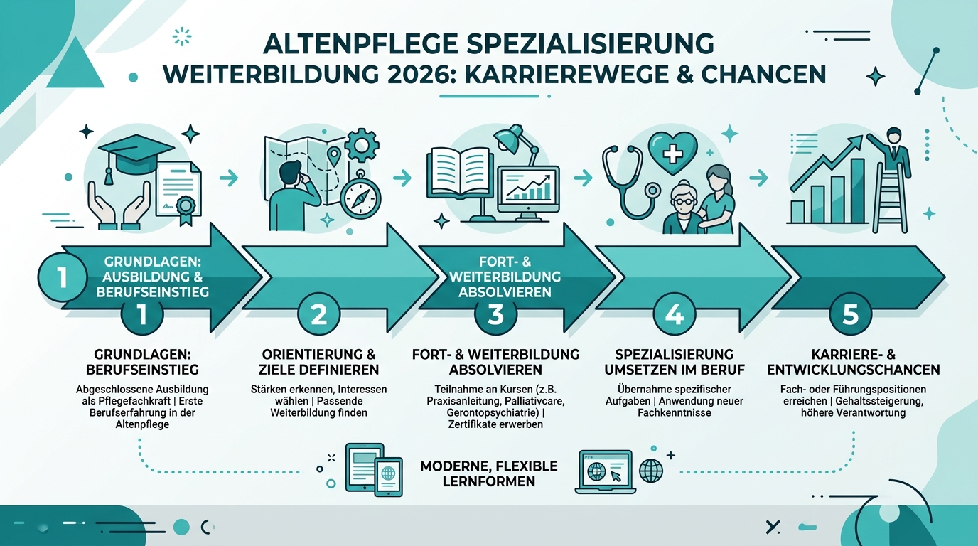 Infografik: altenpflege spezialisierung weiterbildung