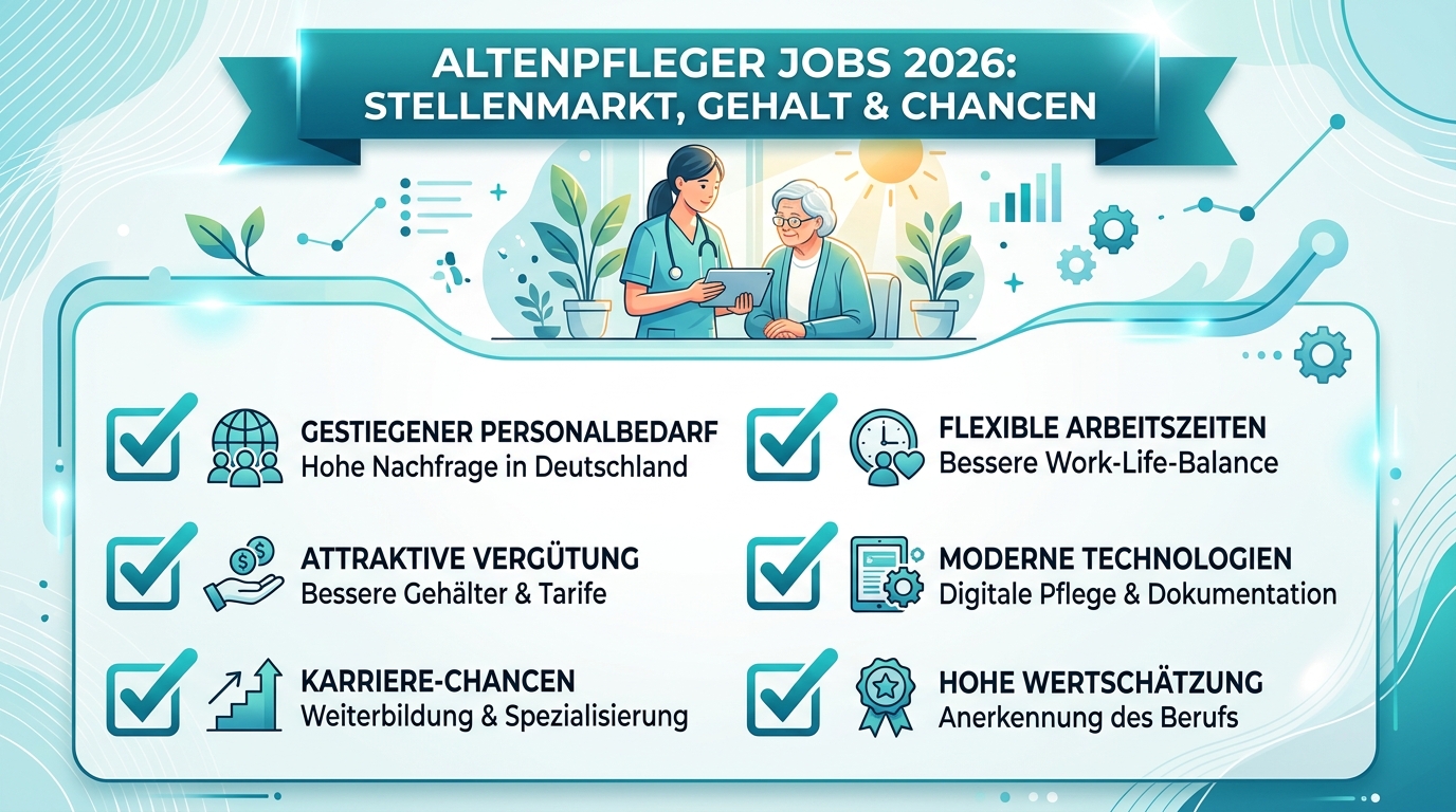 Infografik: altenpfleger jobs