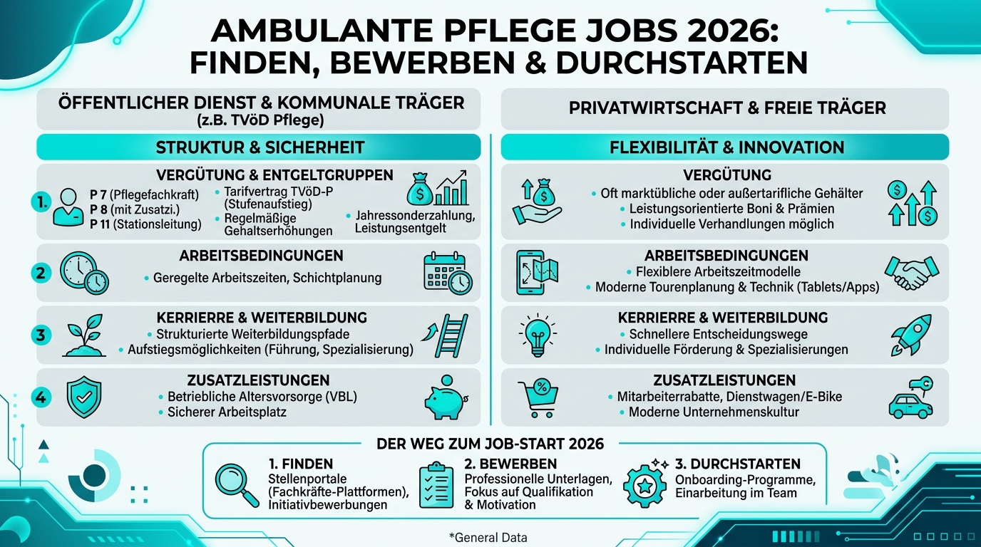 Infografik: ambulante pflege jobs