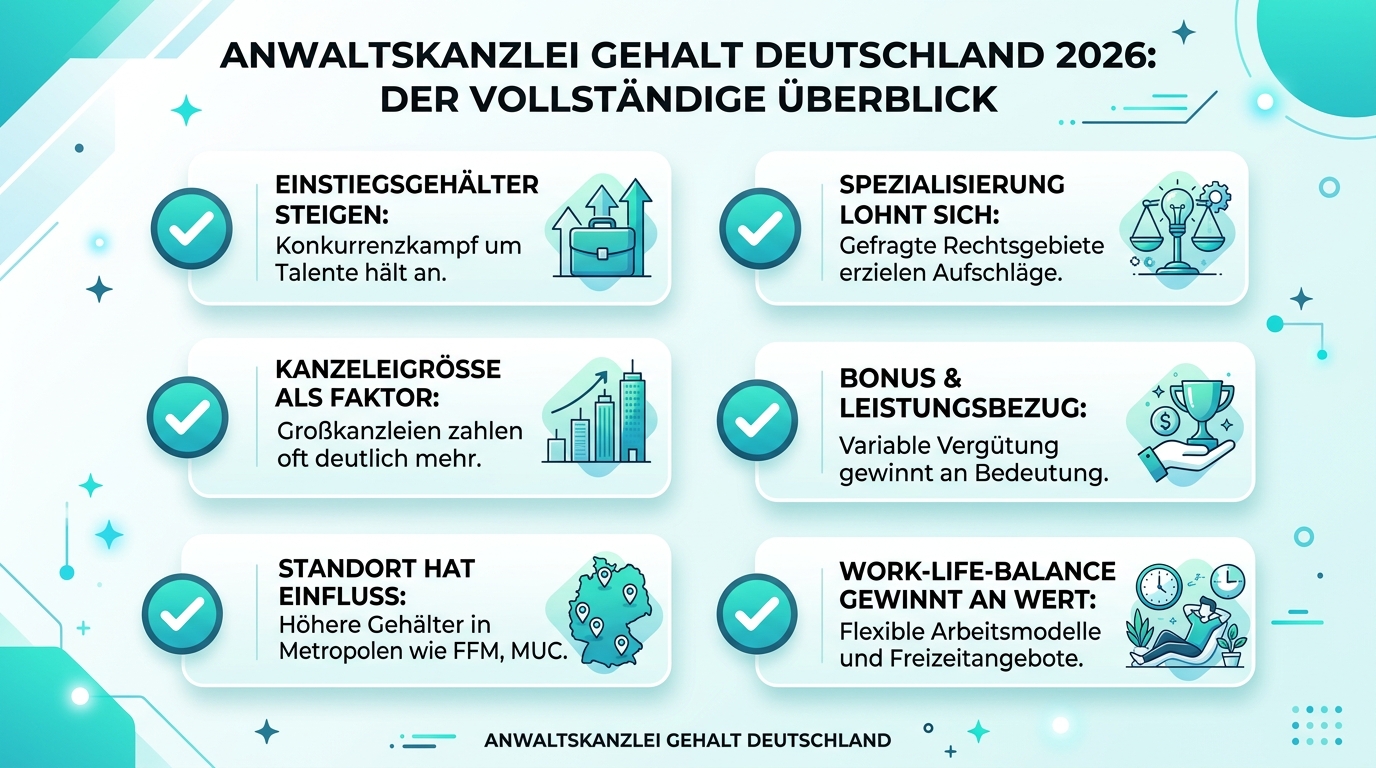 Infografik: anwaltskanzlei gehalt deutschland