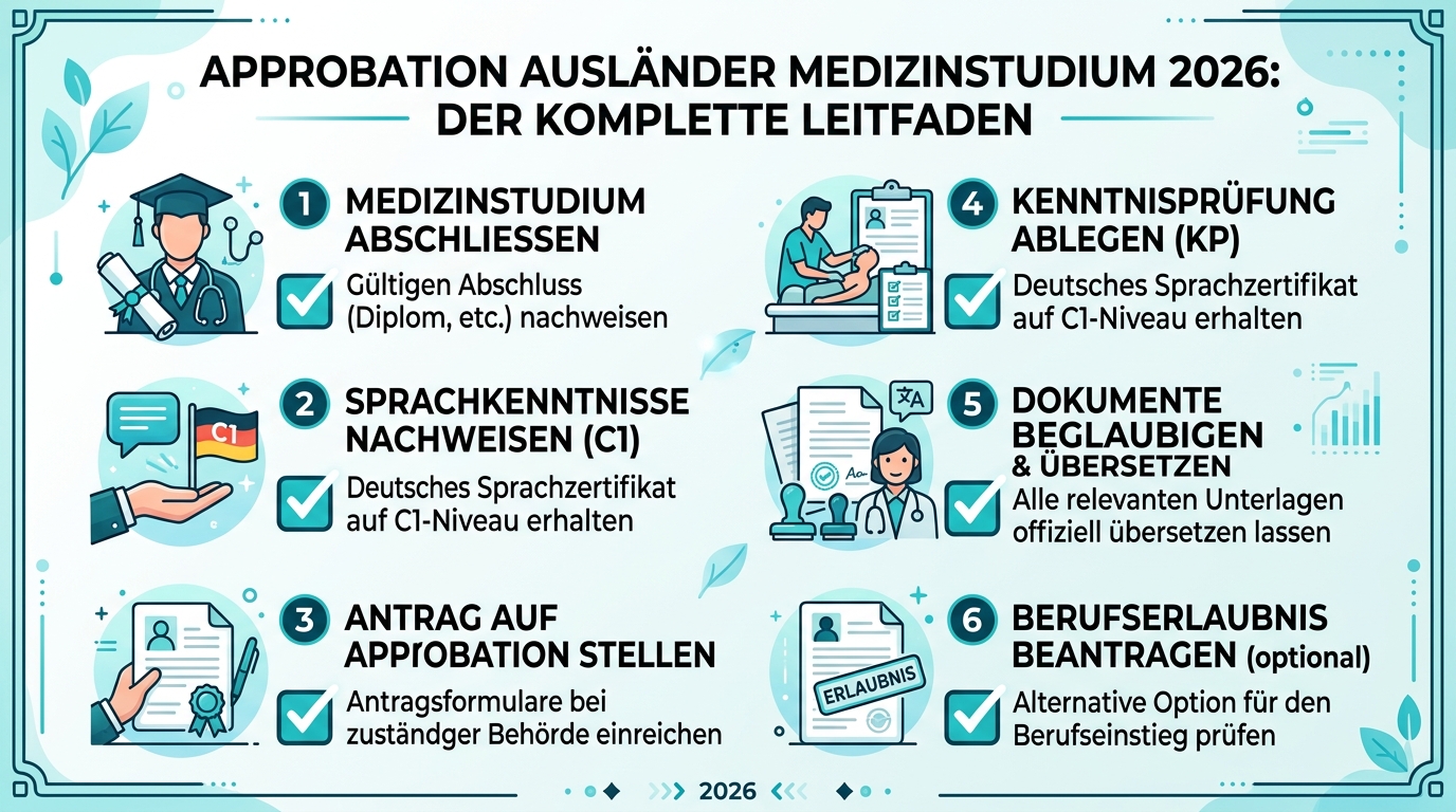 Infografik: approbation ausländer medizinstudium