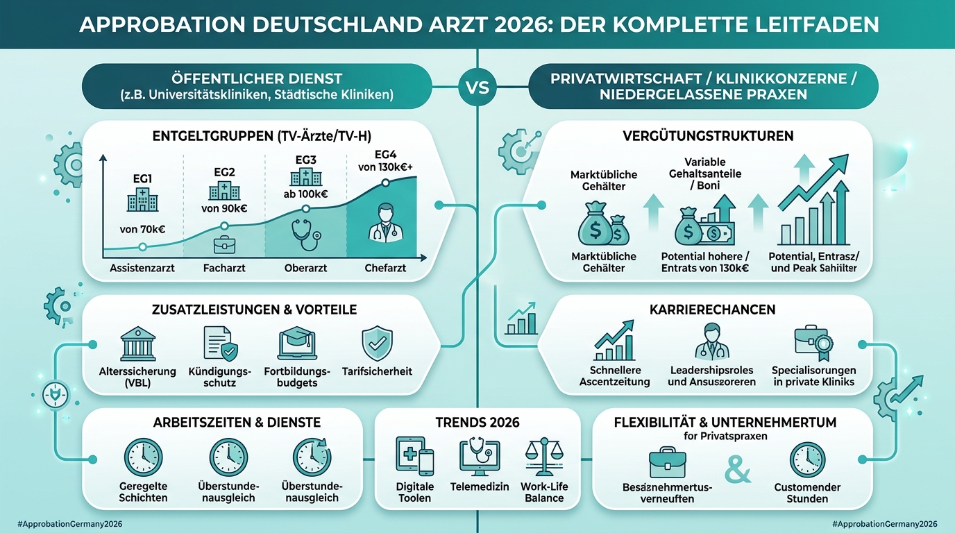 Infografik: approbation deutschland arzt