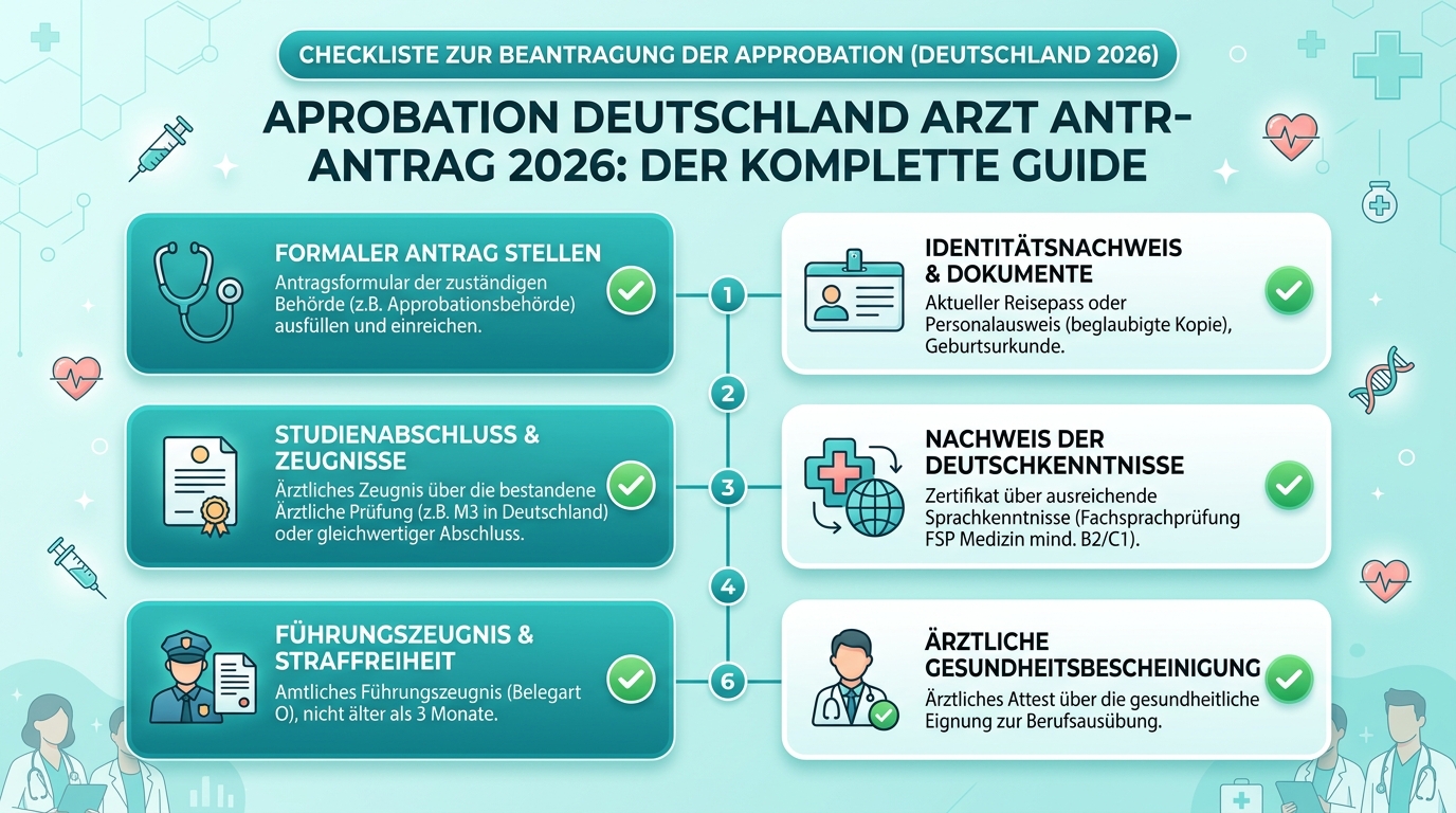 Infografik: approbation deutschland arzt antrag