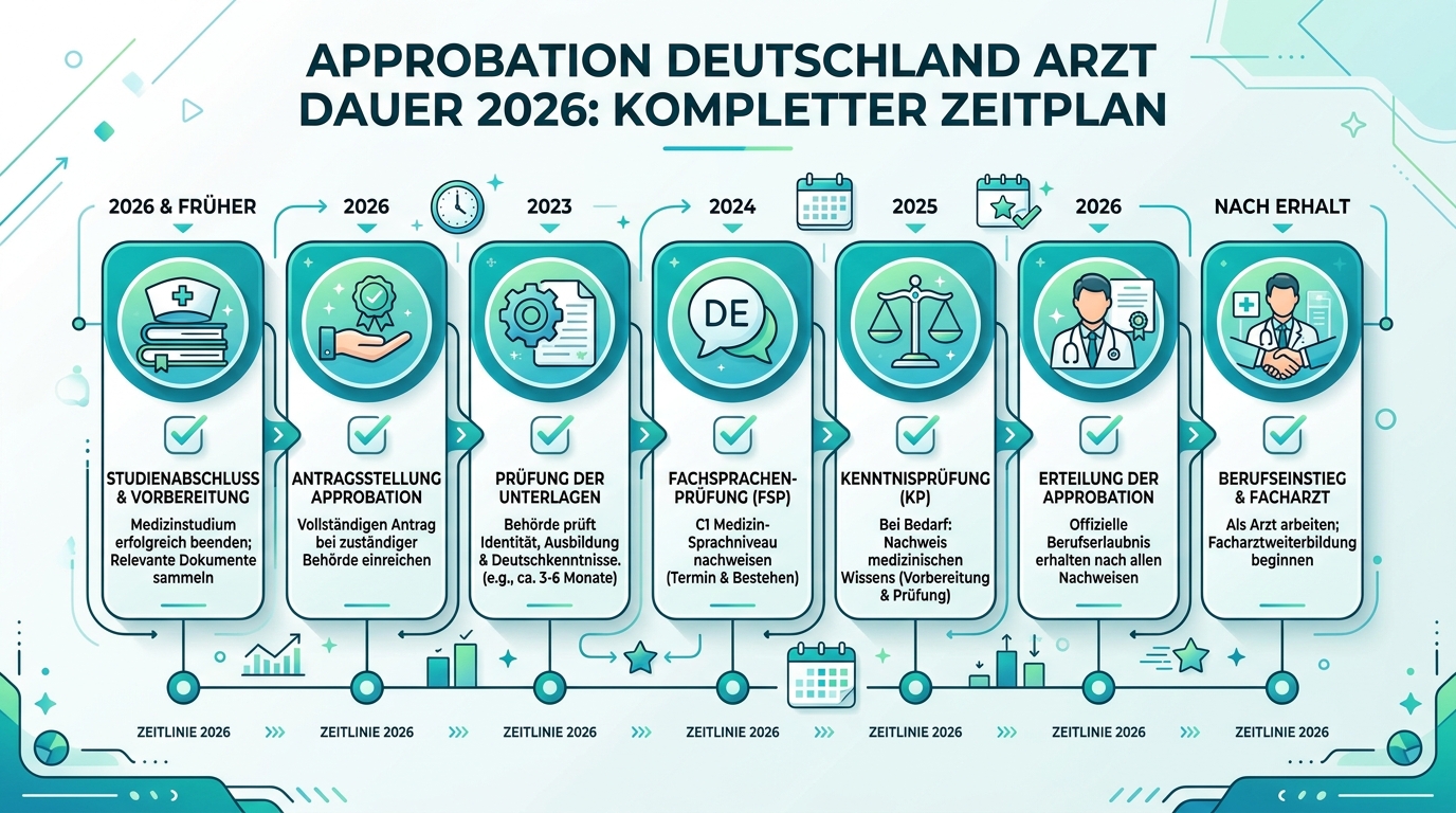 Infografik: approbation deutschland arzt dauer