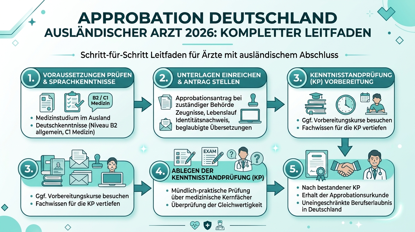 Infografik: approbation deutschland ausländischer arzt