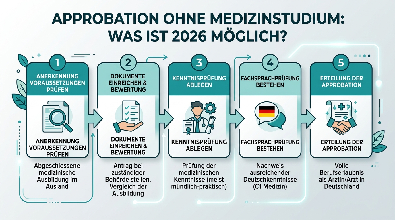 Infografik: approbation ohne medizinstudium