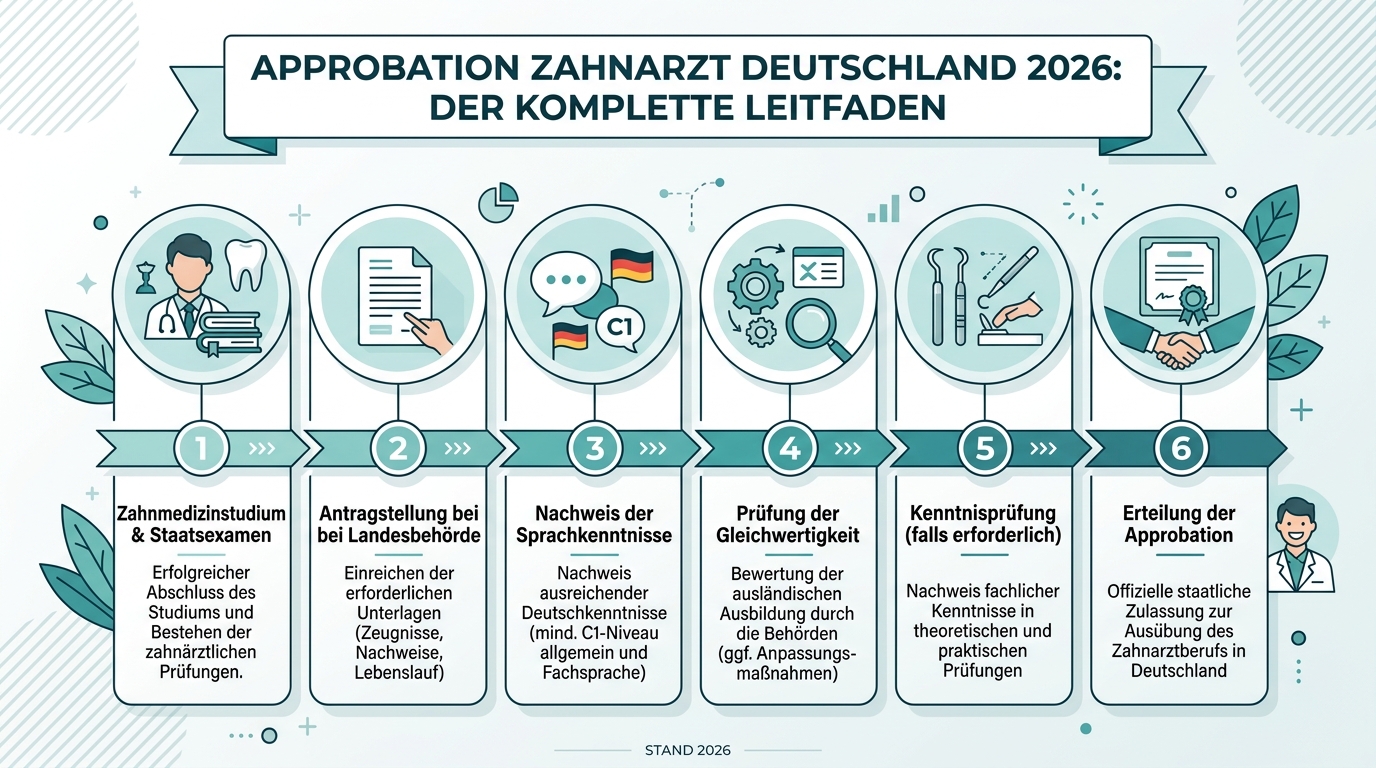 Infografik: approbation zahnarzt deutschland