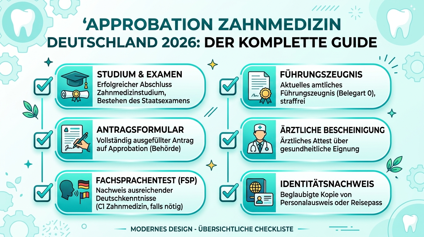 Infografik: approbation zahnmedizin deutschland