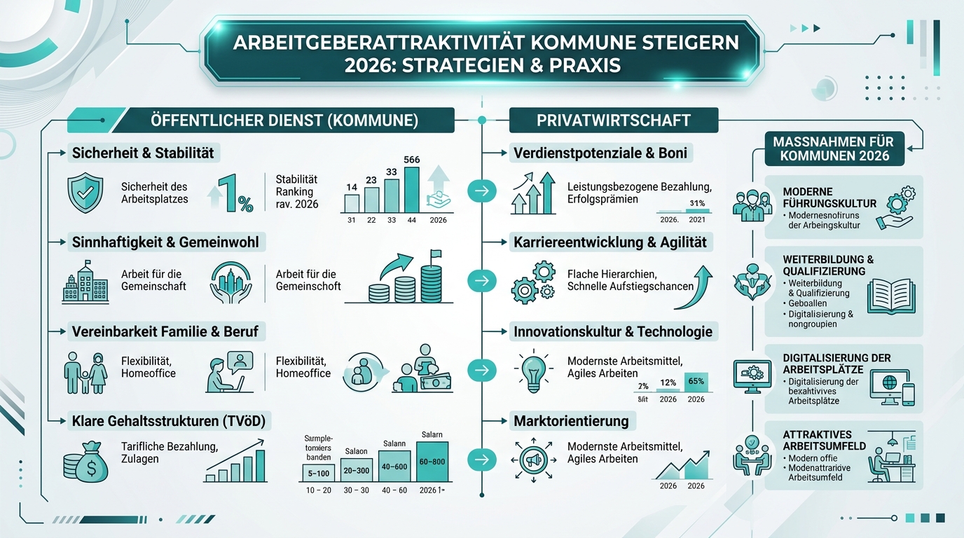 Infografik: arbeitgeberattraktivität kommune steigern