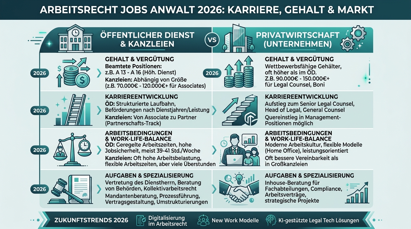 Infografik: arbeitsrecht jobs anwalt