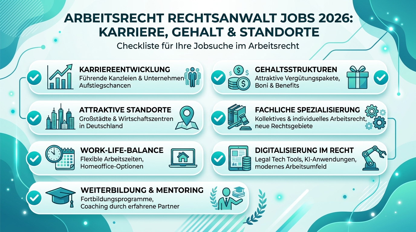 Infografik: arbeitsrecht rechtsanwalt jobs