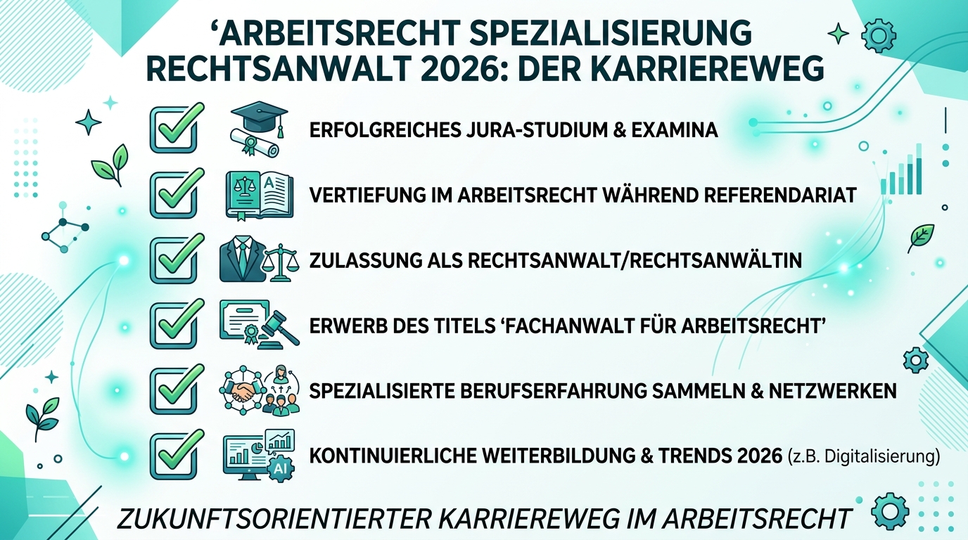 Infografik: arbeitsrecht spezialisierung rechtsanwalt