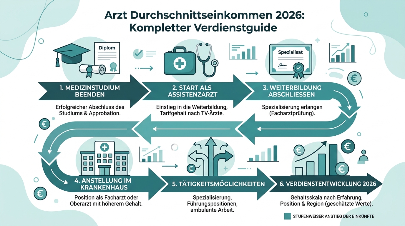 Infografik: arzt durchschnittseinkommen