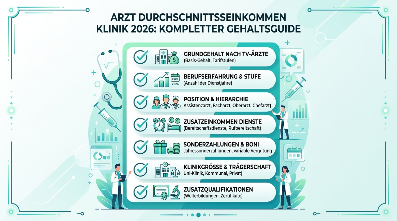 Infografik: arzt durchschnittseinkommen klinik