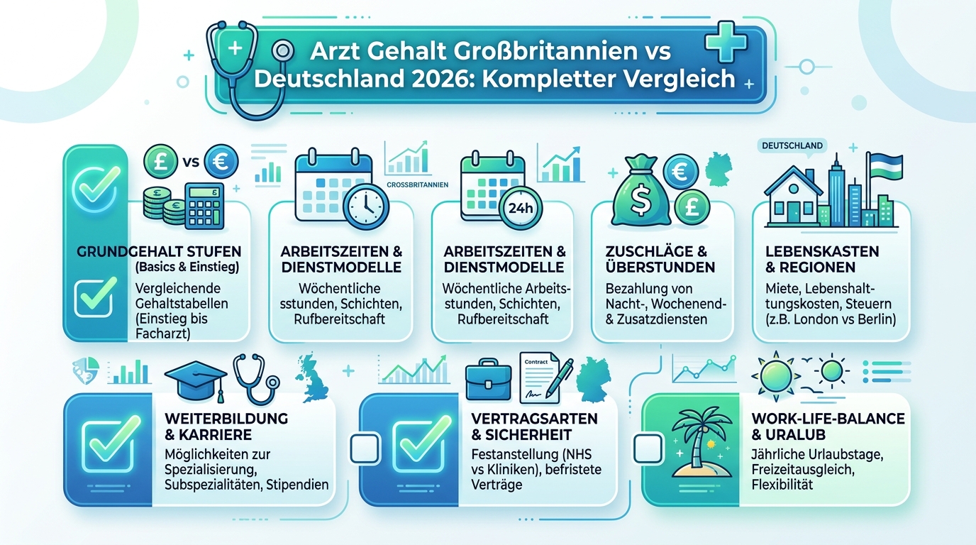 Infografik: arzt gehalt grossbritannien vs deutschland