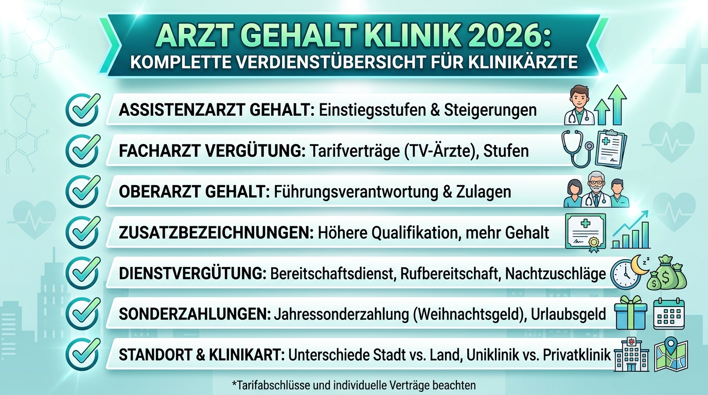 Infografik: arzt gehalt klinik