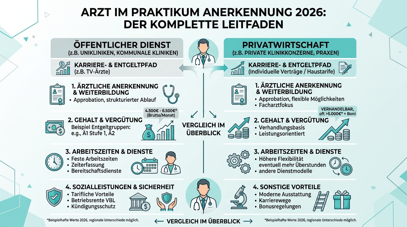 Infografik: arzt im praktikum anerkennung
