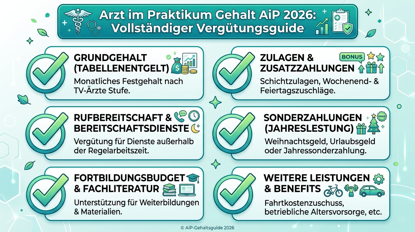 Infografik: arzt im praktikum gehalt aip