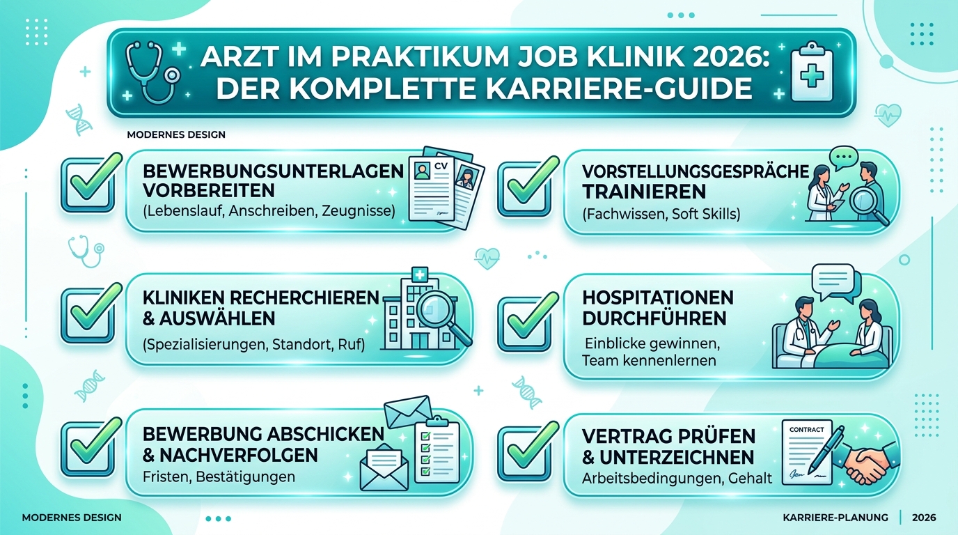 Infografik: arzt im praktikum job klinik