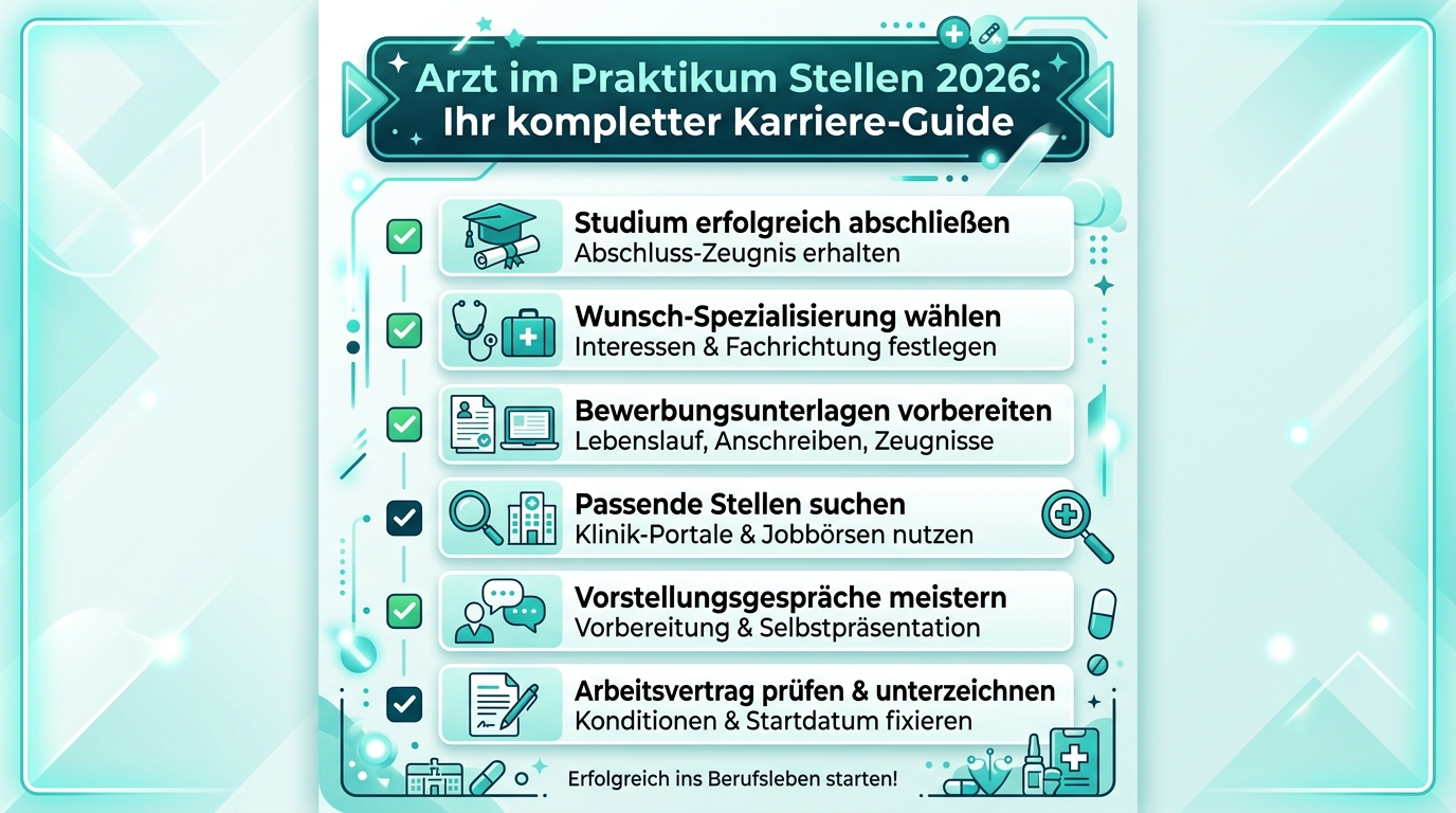 Infografik: arzt im praktikum stellen