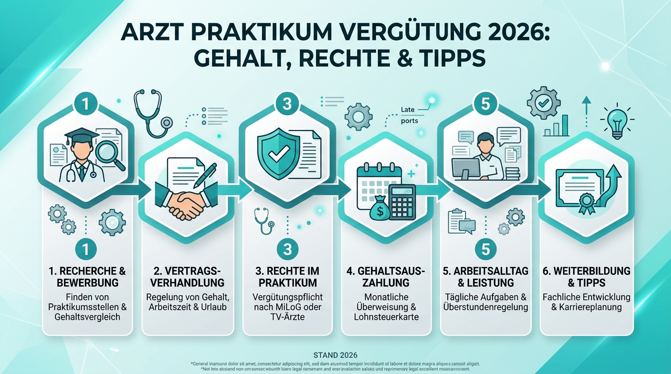 Infografik: arzt praktikum vergütung 2024