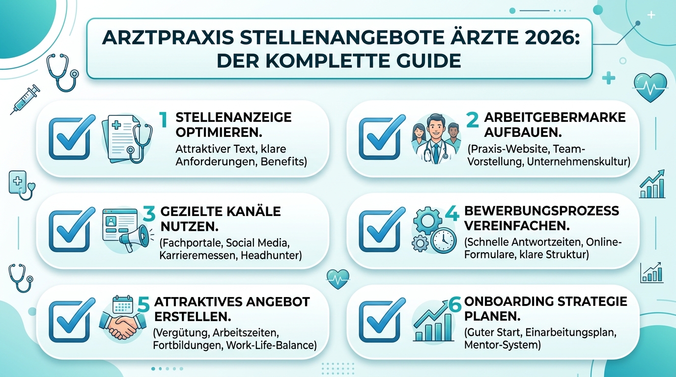 Infografik: arztpraxis stellenangebote ärzte
