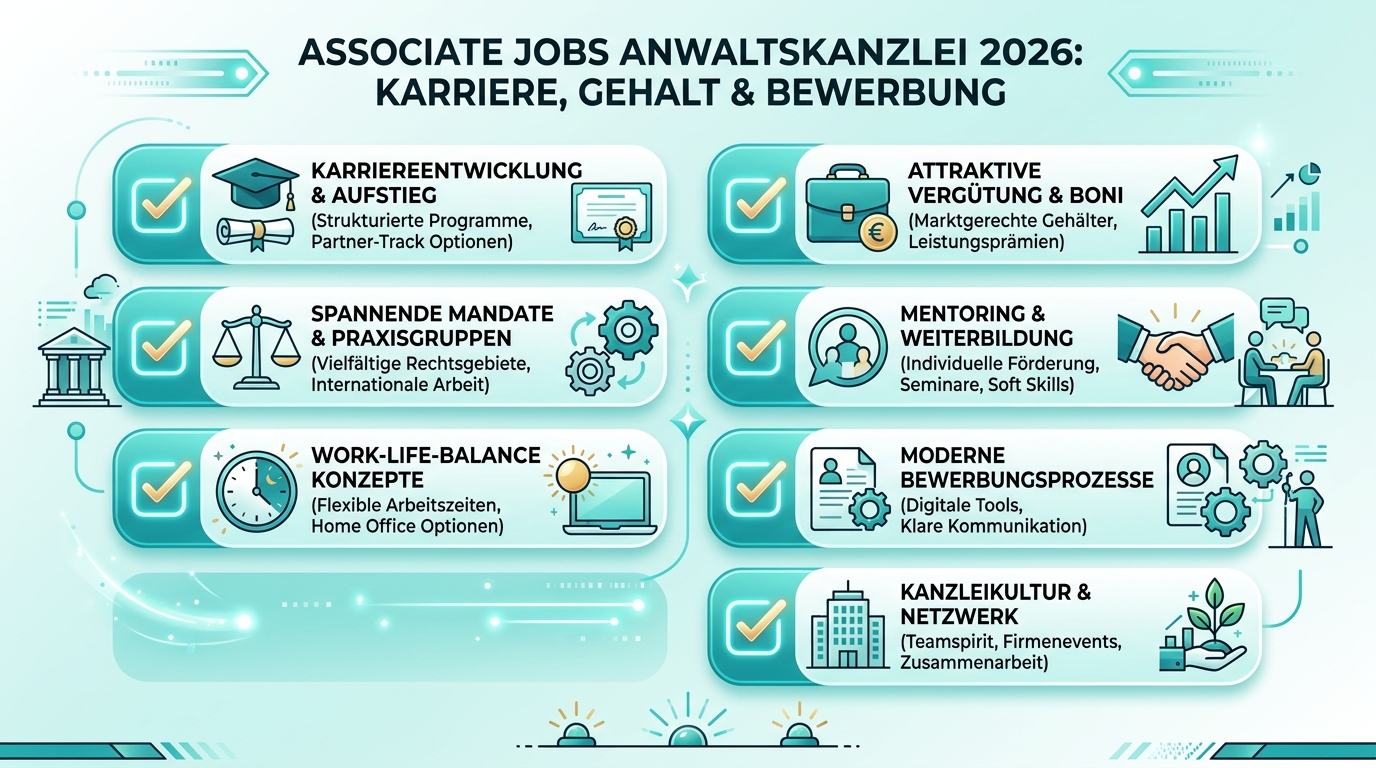 Infografik: associate jobs anwaltskanzlei