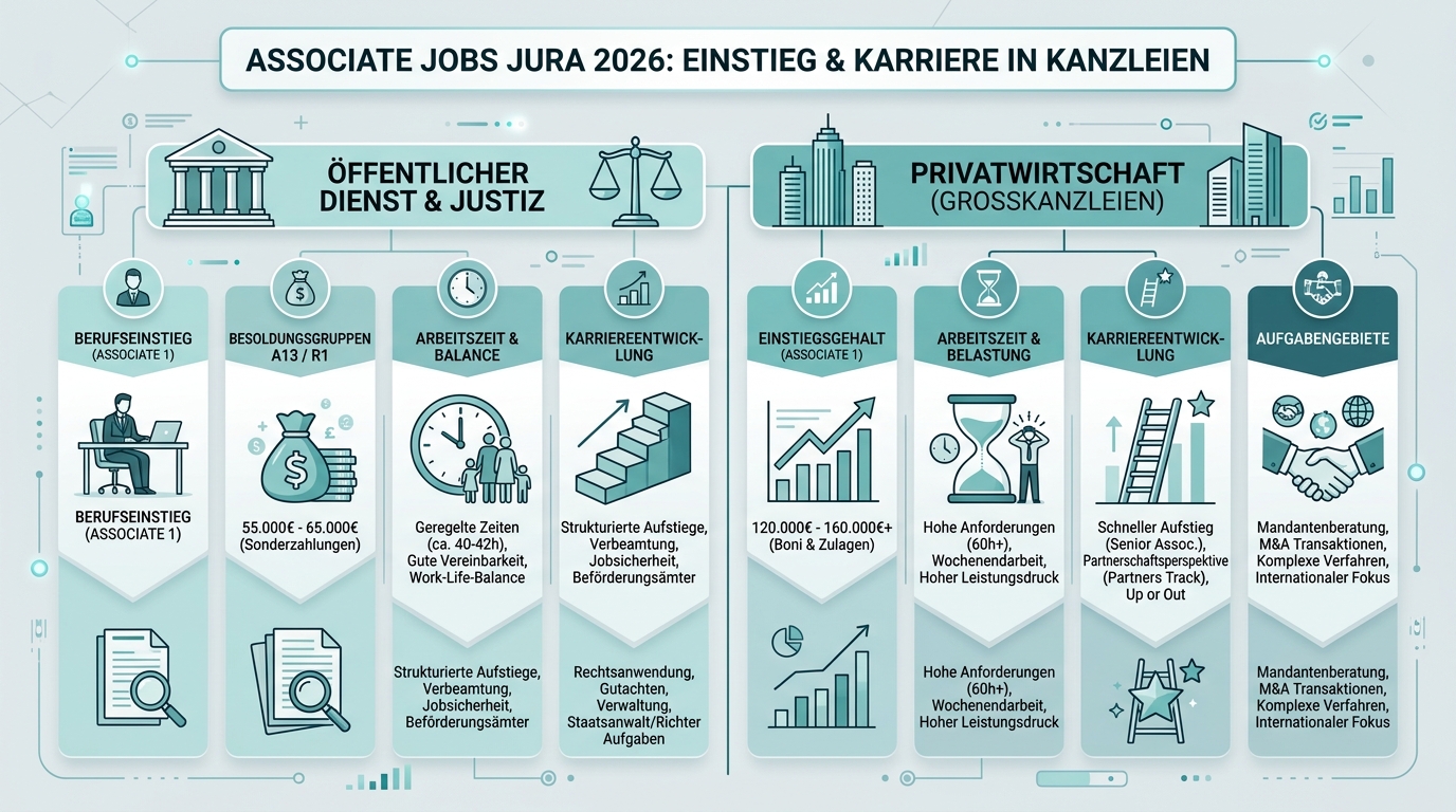 Infografik: associate jobs jura