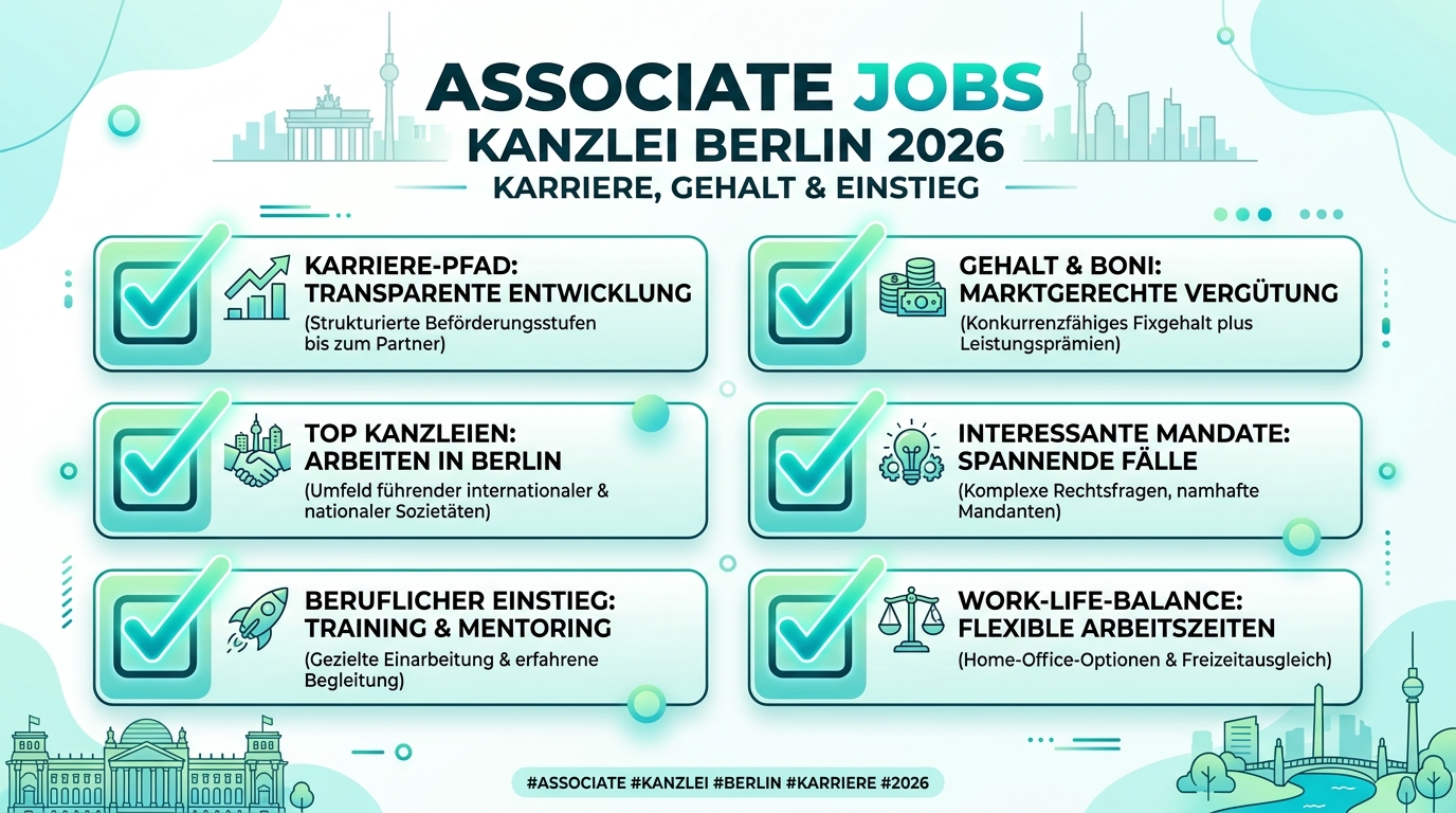 Infografik: associate jobs kanzlei berlin