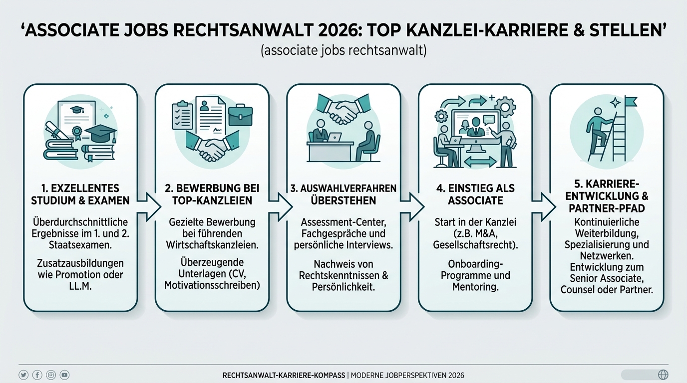 Infografik: associate jobs rechtsanwalt