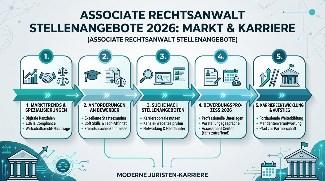 Infografik: associate rechtsanwalt stellenangebote