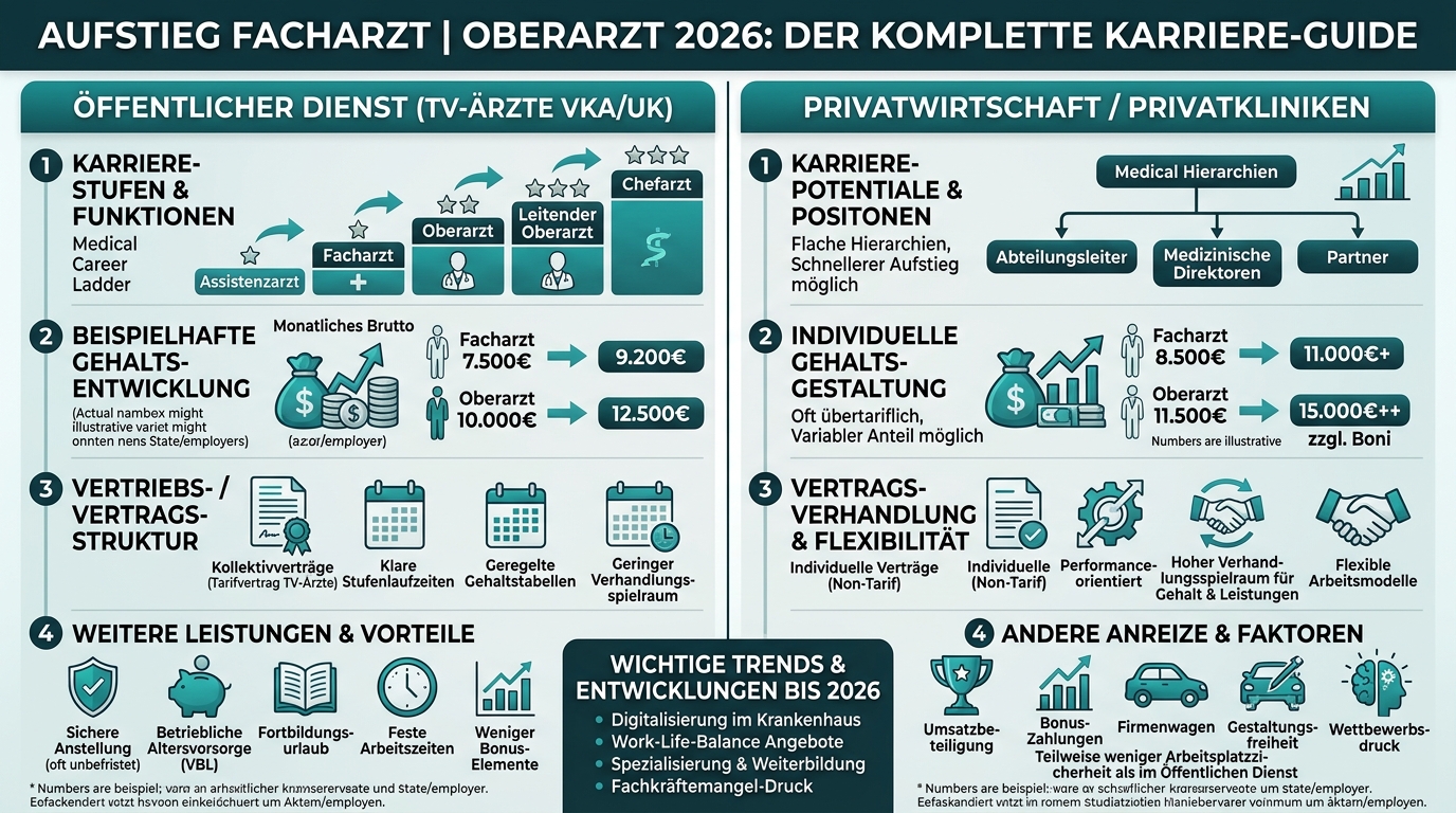 Infografik: aufstieg facharzt oberarzt
