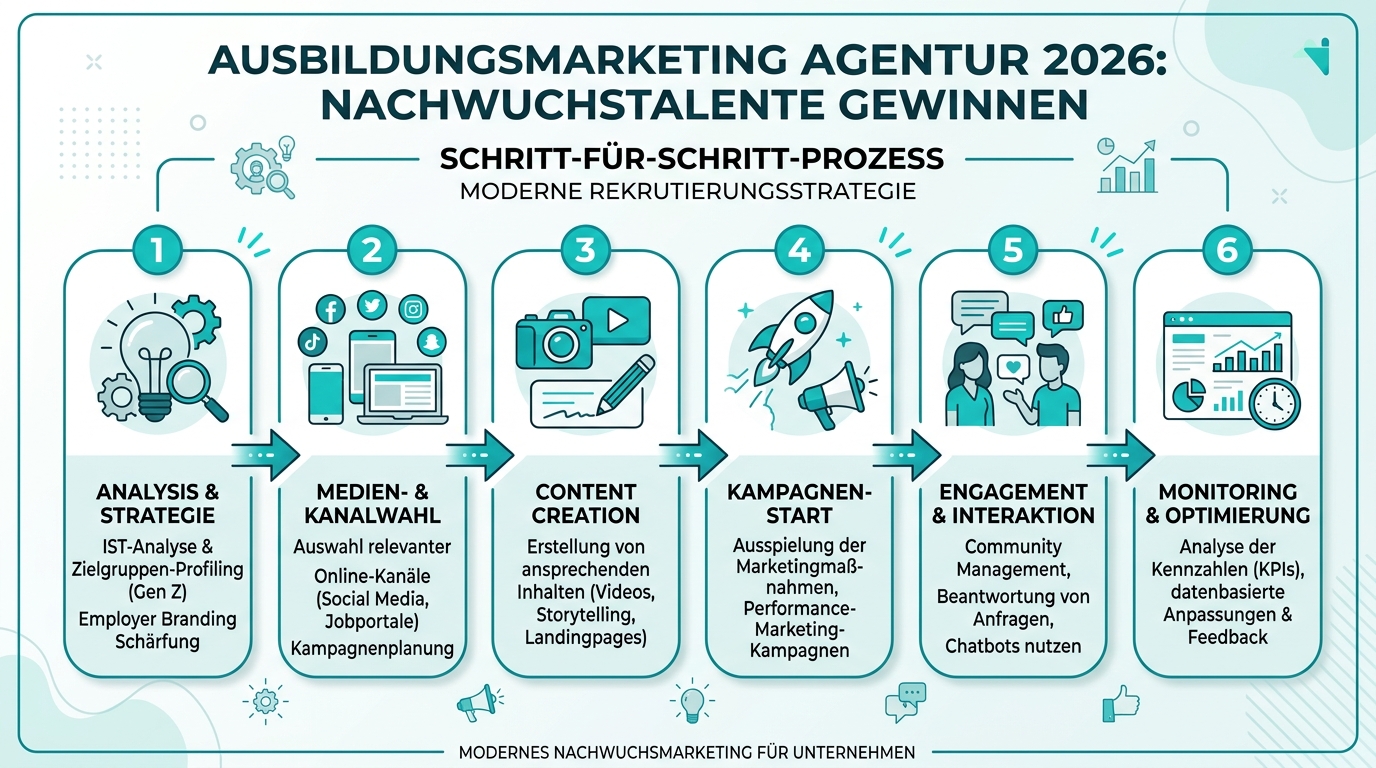 Ausbildungsmarketing Agentur 2026: Nachwuchstalente gewinnen Infografik: ausbildungsmarketing agentur