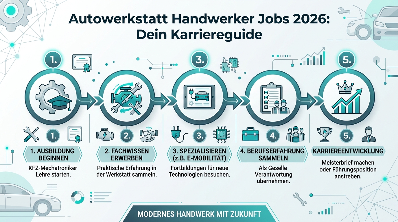 Infografik: autowerkstatt handwerker jobs