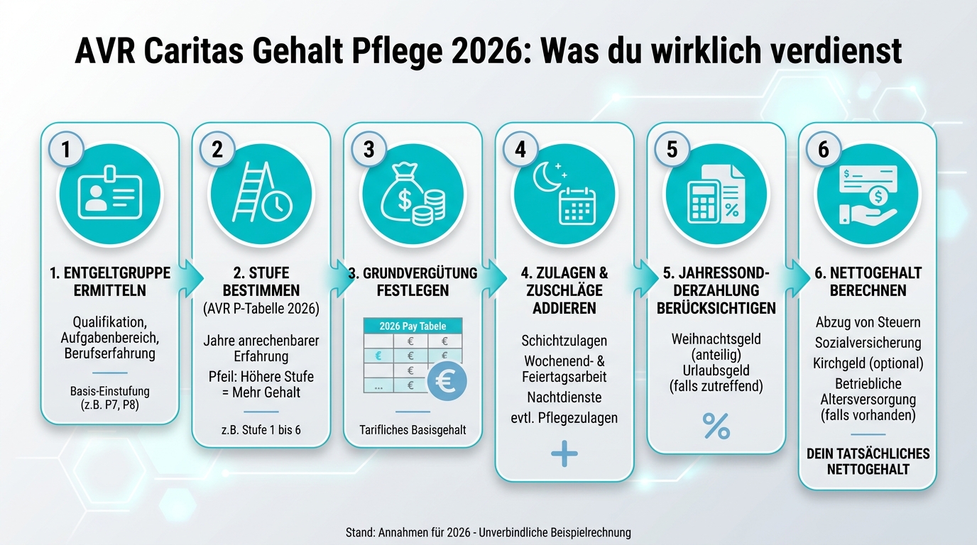 Infografik: avr caritas gehalt pflege