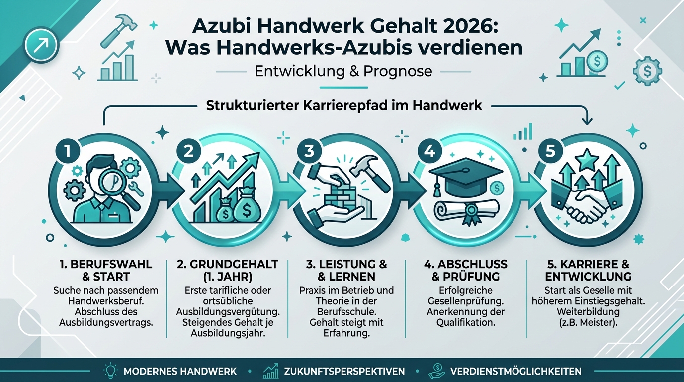 Infografik: azubi handwerk gehalt 2024