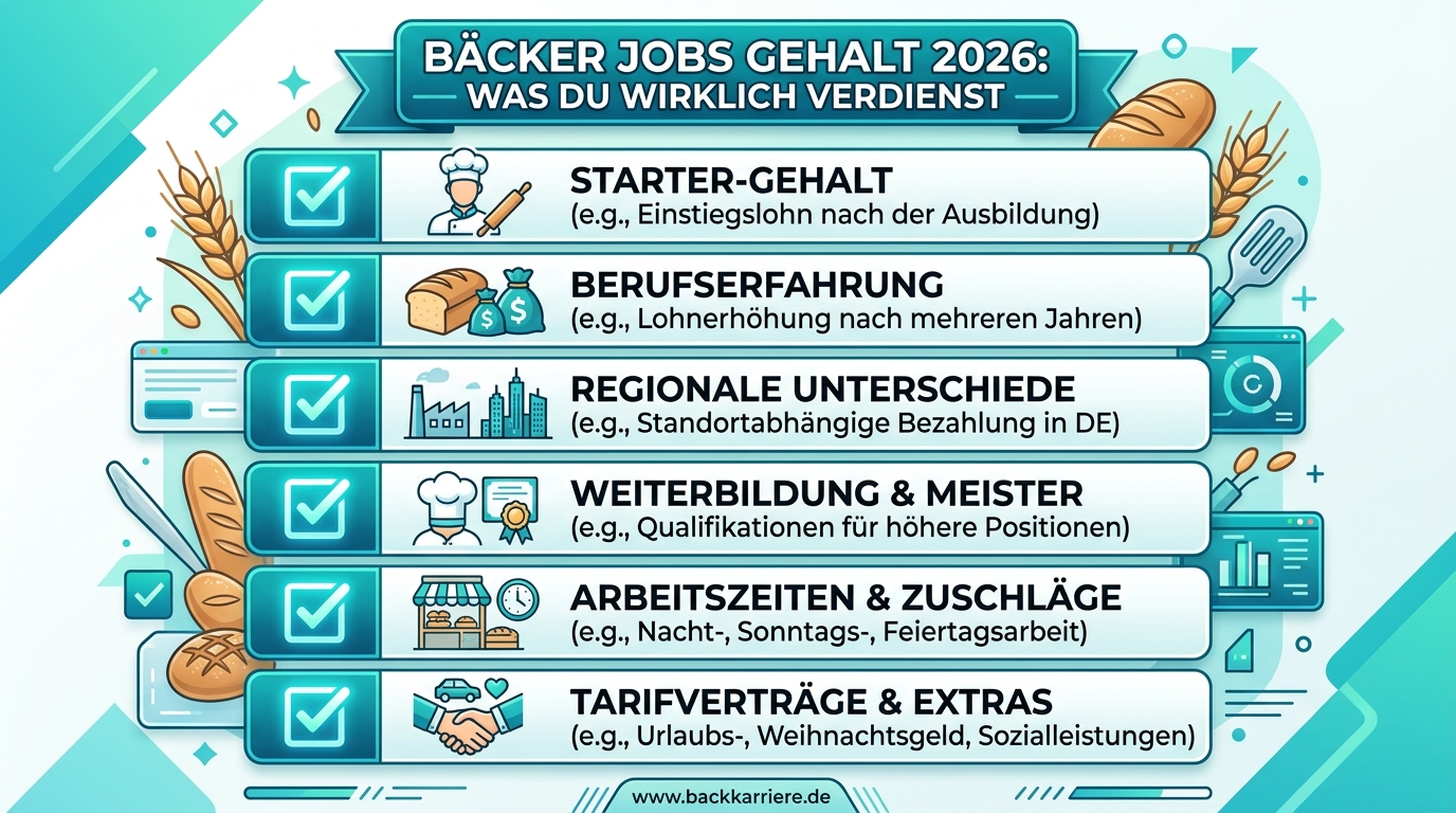 Infografik: bäcker jobs gehalt