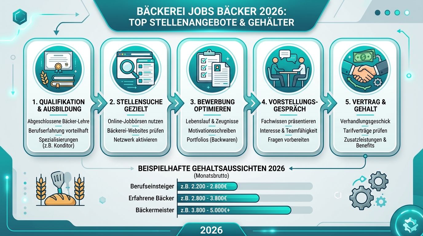 Infografik: baeckerei jobs bäcker