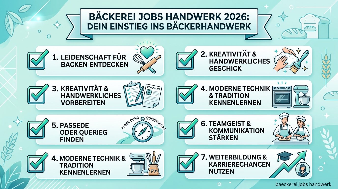 Infografik: baeckerei jobs handwerk