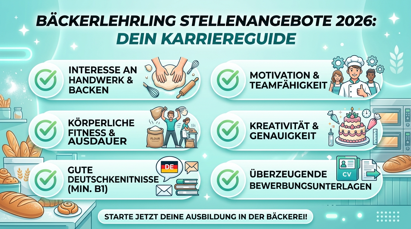 Infografik: bäckerlehrling stellenangebote