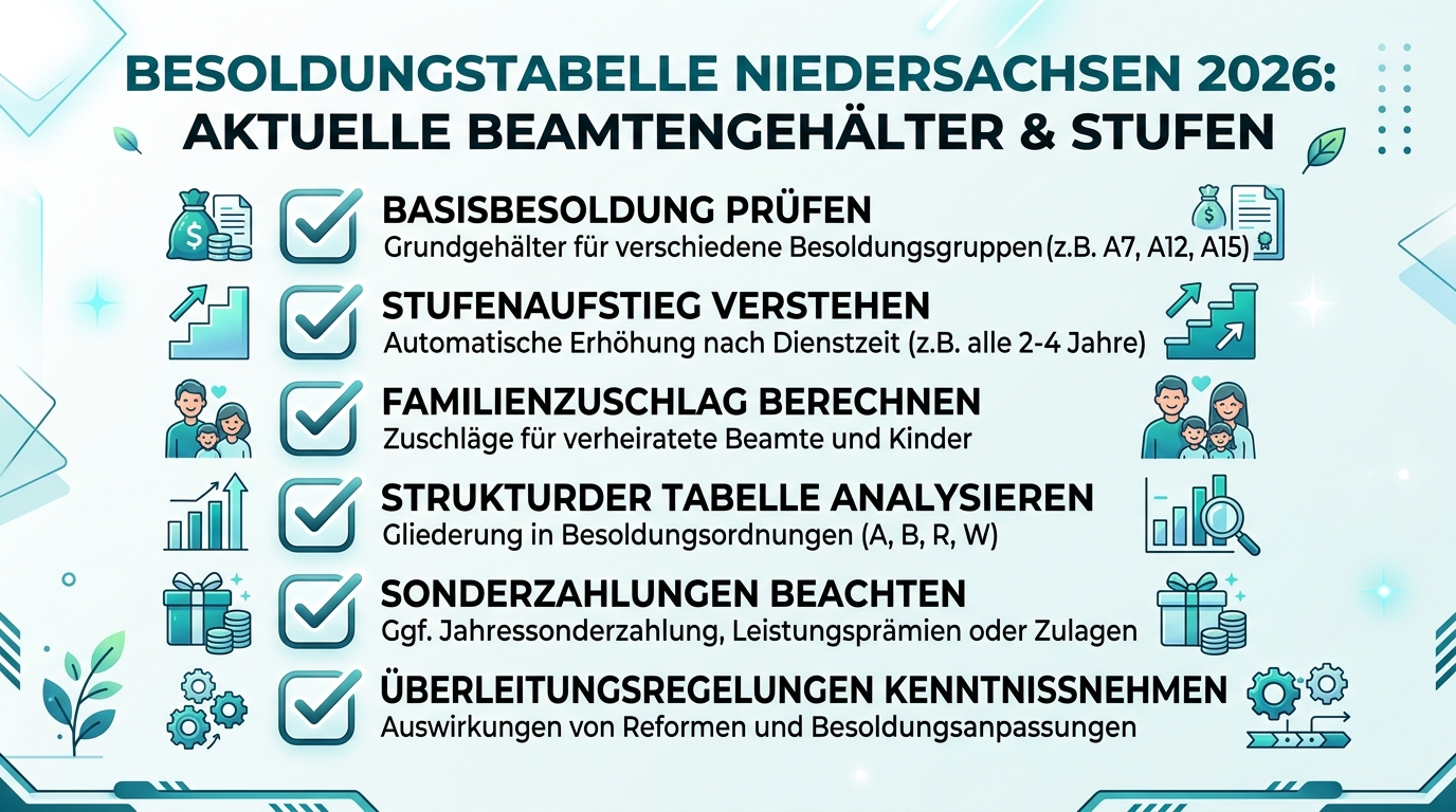 Infografik: besoldungstabelle niedersachsen