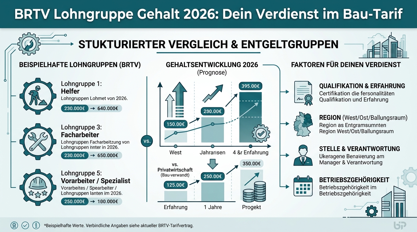 Infografik: brtv lohngruppe gehalt