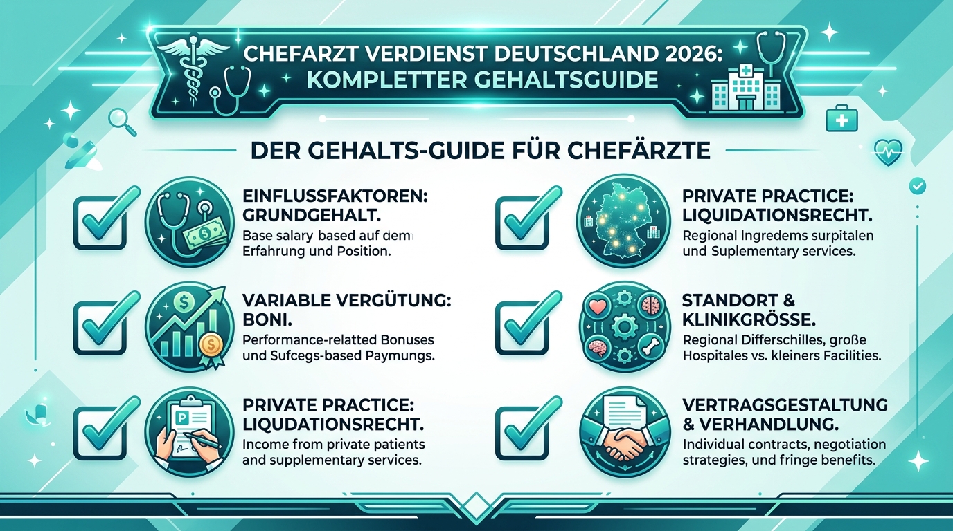 Infografik: chefarzt verdienst deutschland
