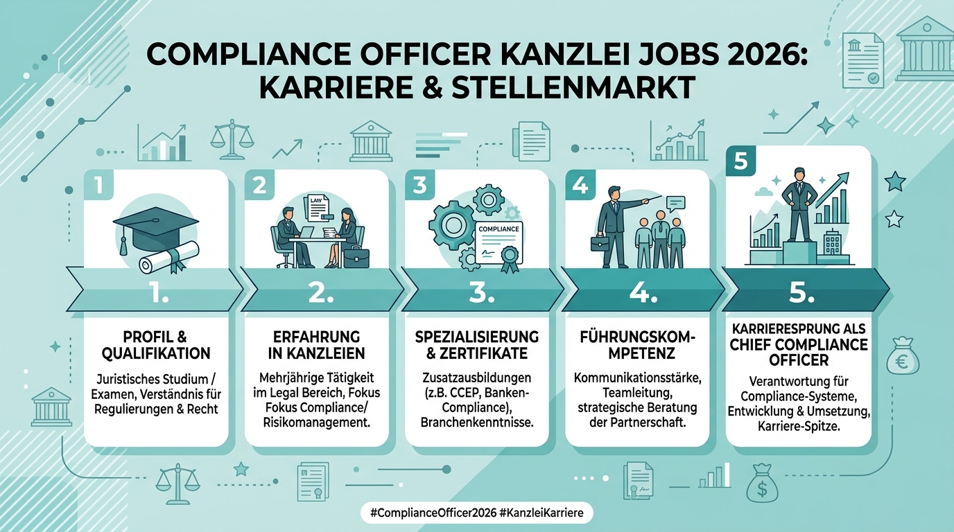 Infografik: compliance officer kanzlei jobs