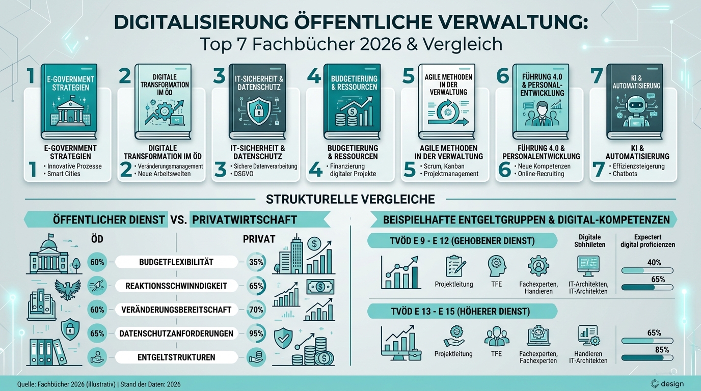 Infografik: digitalisierung öffentliche verwaltung buch